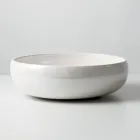 Lavabo de encimera de arcilla Raku con brillo craquelado metálico - Prisma Viadurini