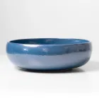 Lavabo de encimera de arcilla Raku con brillo craquelado metálico - Prisma Viadurini