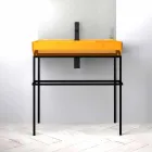 Lavabo sobre encimera de cerámica hecho en Italia, Viviano Viadurini