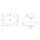 Lavabo sobre encimera de cerámica brillante o mate Made in Italy - Ferry Viadurini