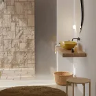 Lavabo sobre encimera de cerámica brillante o mate Made in Italy - Ferry Viadurini