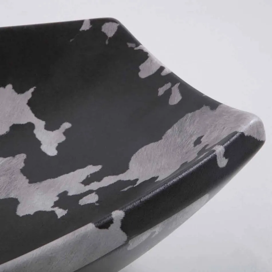 Lavabo sobre encimera en cerámica moteada de diseño made in Italy Laura Viadurini