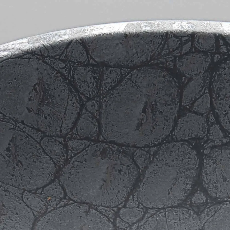 Lavabo sobre encimera de cerámica de coco gris estampado hecho en Italia Glossy Viadurini