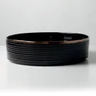 Fregadero de encimera de gres porcelánico con borde esmaltado - Vibración Viadurini