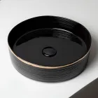 Fregadero de encimera de gres porcelánico con borde esmaltado - Vibración Viadurini