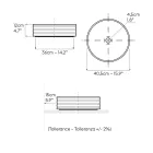 Fregadero de encimera de gres porcelánico con borde esmaltado - Vibración Viadurini