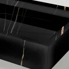 Fregadero de encimera de gres porcelánico efecto mármol fabricado en Italia - Cervia Viadurini