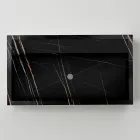 Fregadero de encimera de gres porcelánico efecto mármol fabricado en Italia - Cervia Viadurini