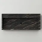 Lavabo sobre encimera de gres porcelánico efecto mármol Made in Italy - Cervia Viadurini