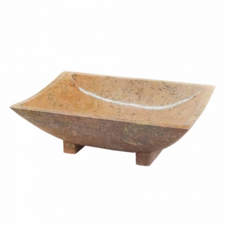 lavabo de piedra natural Iria, 50x30x16 cm Viadurini