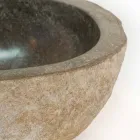 Lavabo de piedra natural Kai, una pieza Viadurini