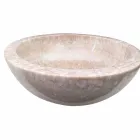 lavabo de piedra natural, de una sola pieza, Ana Viadurini