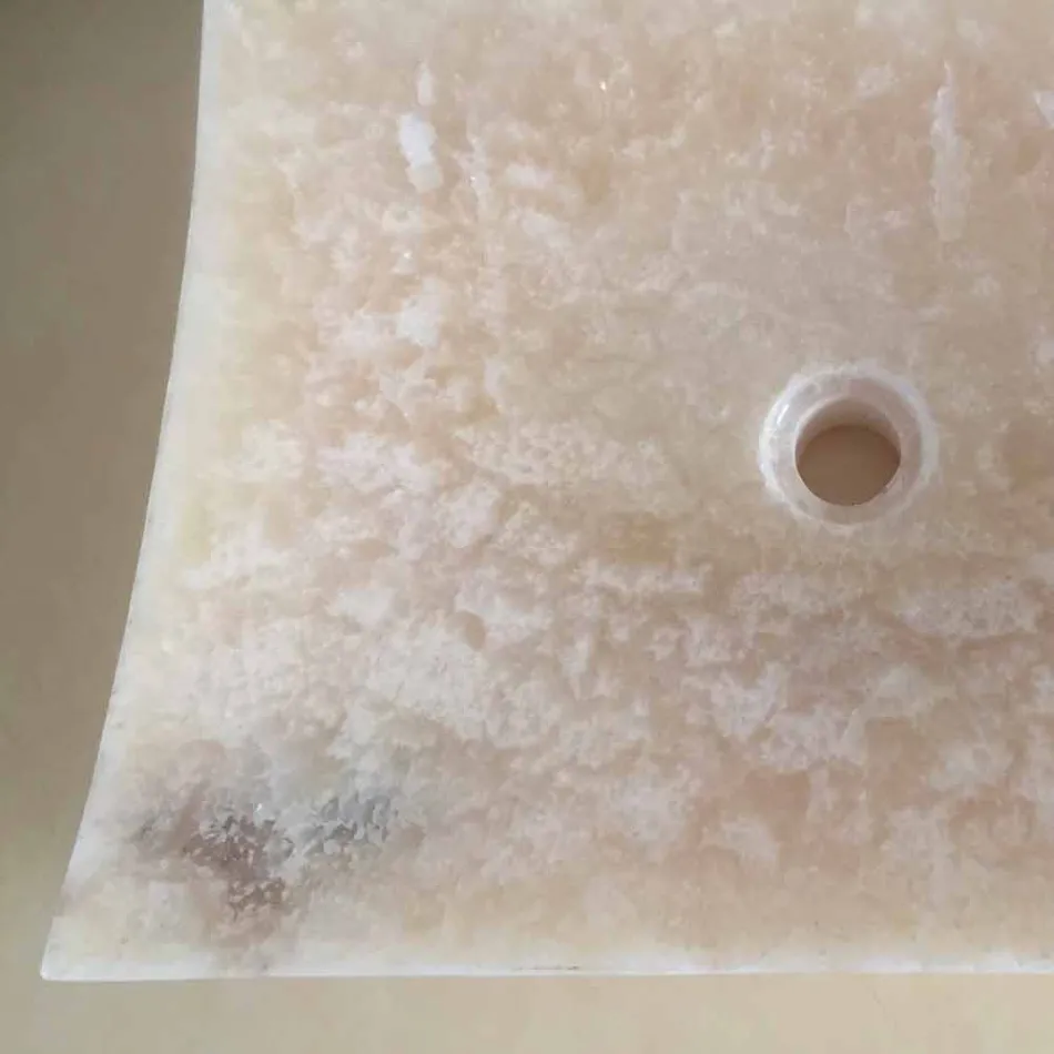 Lavabo de piedra natural Onyx Love, pieza única Viadurini