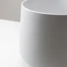 Lavabo de encimera de porcelana torneada a mano - Nomad Viadurini