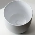 Lavabo de encimera de porcelana torneada a mano - Nomad Viadurini