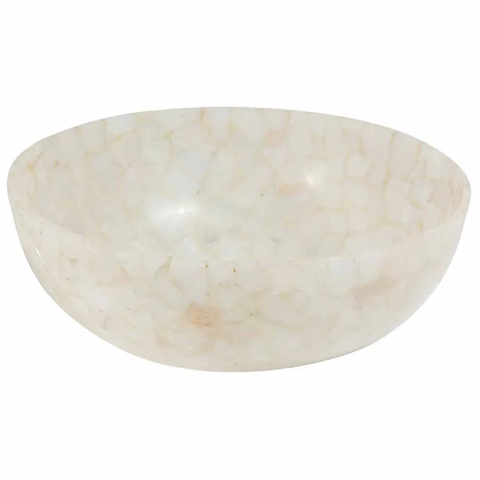 Lavabo en Tala cristal de cuarzo, de una sola pieza hecha a mano Viadurini