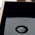 Lavabo de cerámica negro moderno Icon Alice Ceramica Viadurini