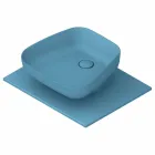 Lavabo sobre encimera de cerámica moderno hecho en Italia, Reale Viadurini