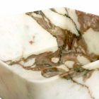 Lavabo sobre encimera moderno en mármol Calacatta de diseño Made in Italy - Kuore Viadurini