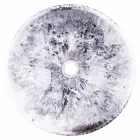 Lavabo moderno sobre encimera de resina negra y marrón - Dogliola Viadurini