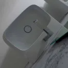 Lavabo sobre encimera o de cerámica de pared L 75cm hecho en Italia, Gais Viadurini
