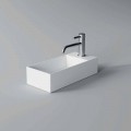 Lavabo rectangular sobre encimera de cerámica Made in Italy - Act