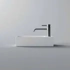 Lavabo rectangular sobre encimera de cerámica Made in Italy - Act Viadurini