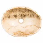 Lavabo sobre encimera hecho a mano de piedra de ónix - Barolo Viadurini