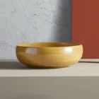 Lavabo de baño sobre encimera de arcilla refractaria Made in Italy - Tallone Viadurini