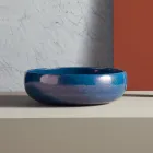Lavabo de baño sobre encimera de arcilla refractaria Made in Italy - Tallone Viadurini