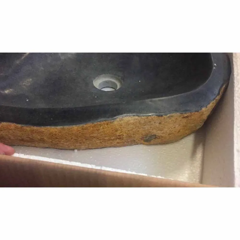 Encimera apoyo sola pieza en Hassan basalto Viadurini