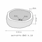 Encimera Soporte pieza de mármol humo Mumbai Viadurini