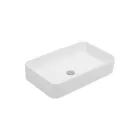 Lavabo rectangular de cerámica para encimera Aster con diseño moderno Viadurini