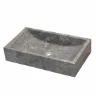 Soporte encimera rectangular Gris Piedra Natural Satun Viadurini