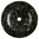 Lavabo sobrencimera redondo labradorita Peggy, pieza única Viadurini