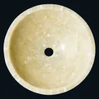 ayuda redonda Lavabo en ónix miel piedra Kilian Viadurini