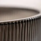 Lavabo sobre encimera redondo en vidrio veneciano plisado Made in Italy - Zircon Viadurini