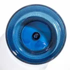 Lavabo sobre encimera redondo en vidrio veneciano plisado Made in Italy - Zircon Viadurini