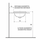Fregadero empotrado para baño en arcilla fuego y oro hecho en Italia, Otis Viadurini