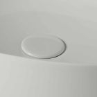 Lavabo sobre encimera ovalado para baño L 50 cm en cerámica Made in Italy - Cordino Viadurini