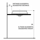 Fregadero de baño de diseño semi-empotrado en arcilla fuego hecho en Italia, Manilo Viadurini