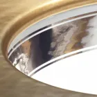 Lavabo empotrado de arcilla barroca hecho a mano en Italia, Egeo Viadurini