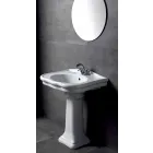 Lavabo de pared o con columna de cerámica L70cm Hecho en Italia Avise Viadurini