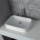 Lavabo de diseño de cerámica Made in Italy Leivi Viadurini