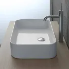 Lavabo de diseño de cerámica Made in Italy Leivi Viadurini