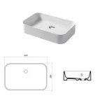 Lavabo de diseño de cerámica Made in Italy Leivi Viadurini