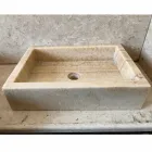 Lavabo sobre encimera de piedra natural pieza única Jef Viadurini