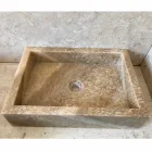 Lavabo sobre encimera de piedra natural pieza única Jef Viadurini