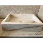 Lavabo sobre encimera de piedra natural pieza única Jef Viadurini