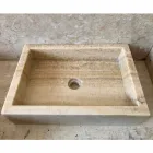 Lavabo sobre encimera de piedra natural pieza única Jef Viadurini